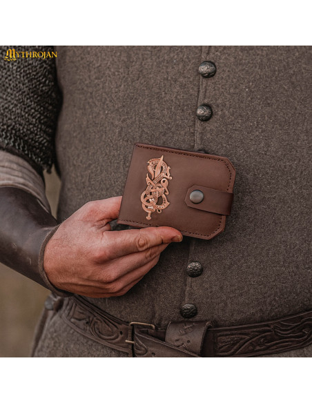 Portefeuille en cuir avec décoration...