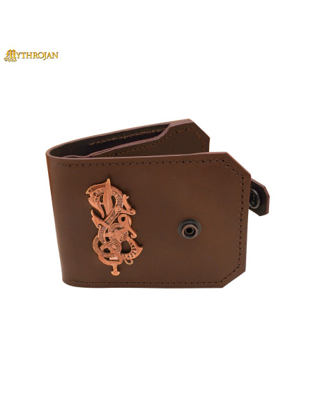 Portefeuille en cuir avec décoration...