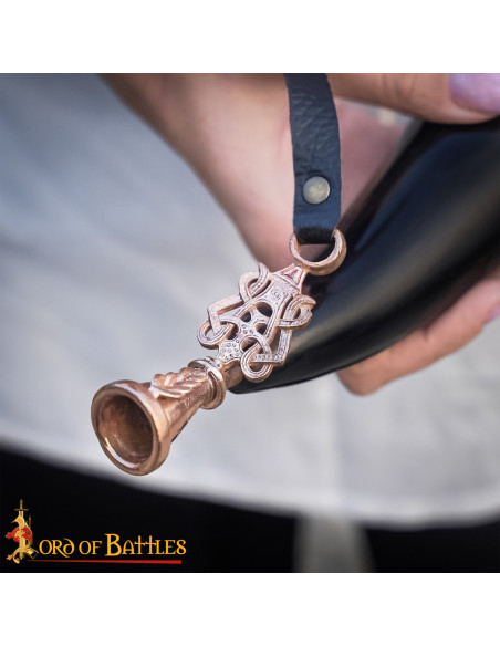 Corne médiévale authentique avec...