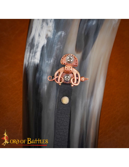 Corne médiévale authentique avec...