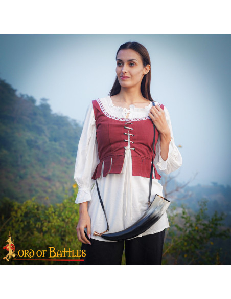 Corne médiévale authentique avec...