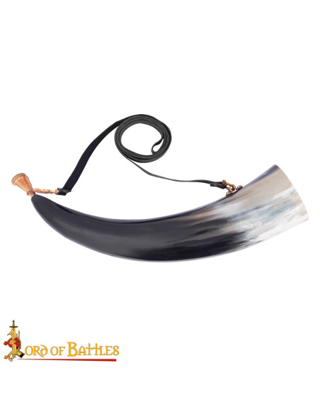 Corne médiévale authentique avec...