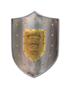 Bouclier avec gravure de la couronne