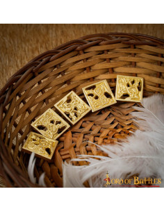 Ensemble de 5 ornements vikings en laiton pour ceinture 2