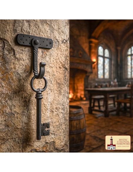 Support mural rustique forgé à la...