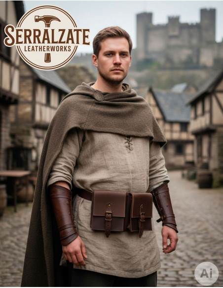 Sac à ceinture médiéval DuoPouch en...