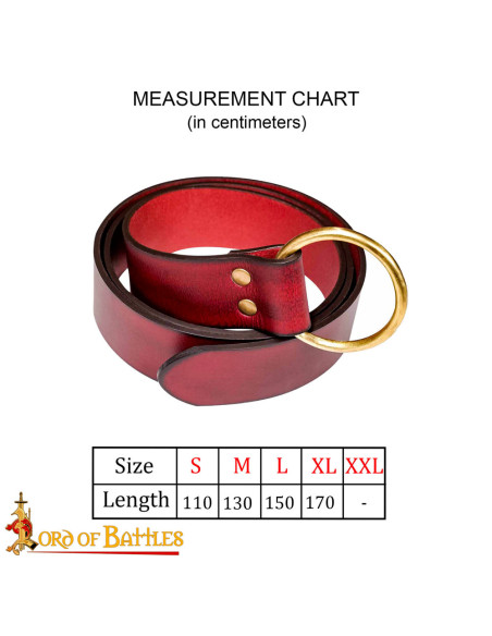 Ceinture en cuir Fantasy fait main,...