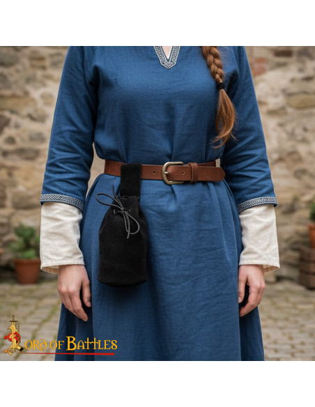 Sac à main en daim avec cordon,...