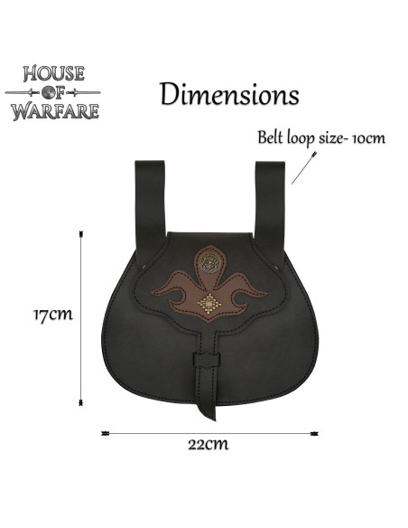 Sacoche médiévale pour ceinture en...