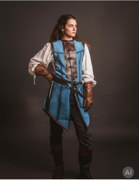 Manteau médiéval long pour femme,...