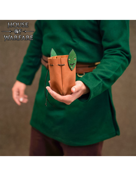 Sac à bandoulière en cuir marron pour...