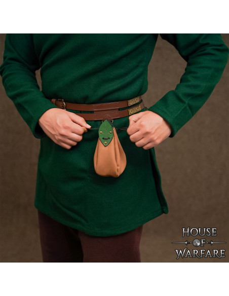 Sac à bandoulière en cuir marron pour...