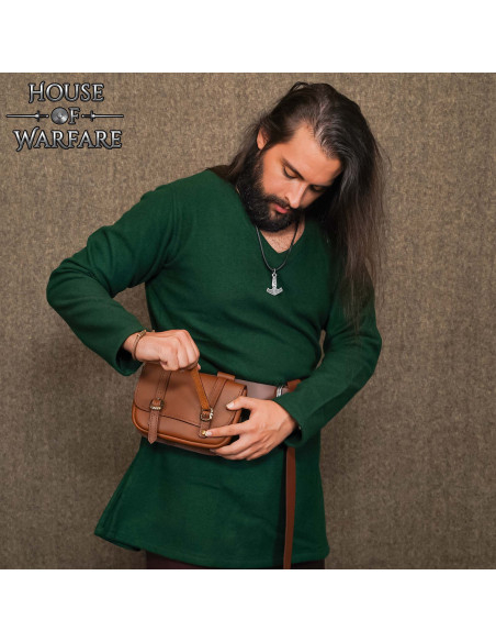 Grand sac médiéval à double boucle en...