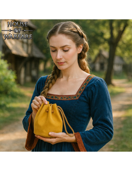 Petite pochette en daim de couleur...