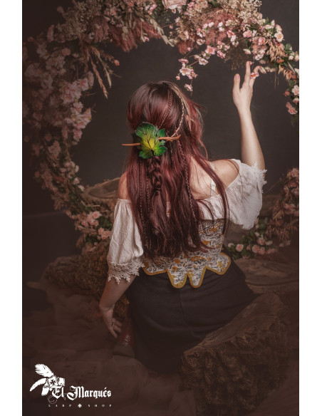 Pinces à cheveux en cuir avec...