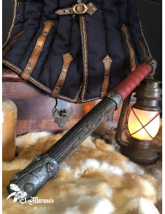 Matraque équipée d'une tête de masse pour LARP ou Softcombat 2