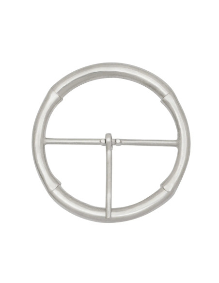 Boucle médiévale ronde en argent (8,2...