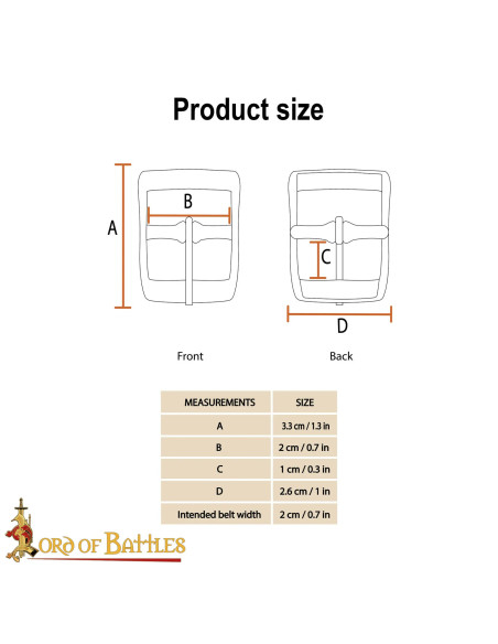 Petite boucle médiévale en laiton...