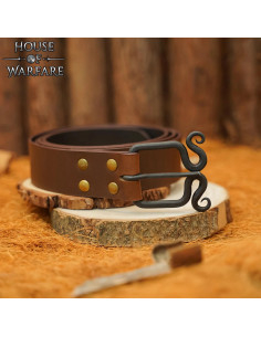 Boucle médiévale rustique forgée (6,3x4,2 cm) 2