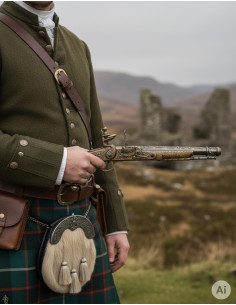 Pistolet à silex, Écosse 1760 2