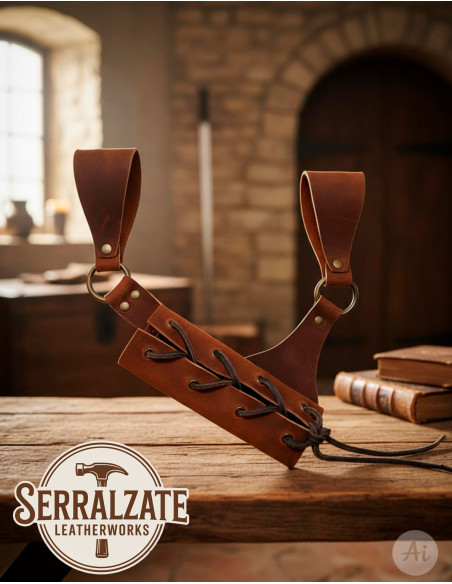 Holster médiéval pour épée en cuir...