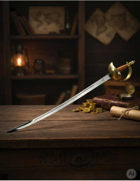 Épée Pirate à Cazoleta Forgée à Tolède