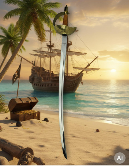 Épée Pirate à Cazoleta Forgée à Tolède