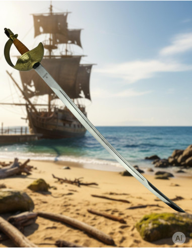 Épée Pirate à Cazoleta Forgée à Tolède