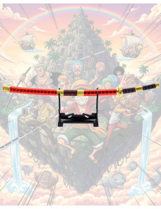 Mini katana avec support Sandai Kitetsu de Zoro, One Piece 2
