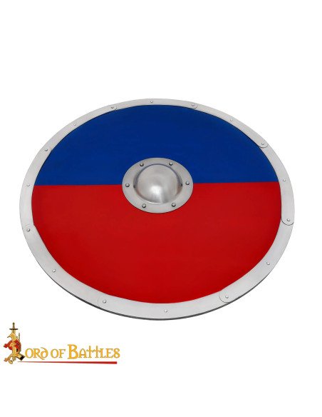 Bouclier anglo-saxon bicolore...