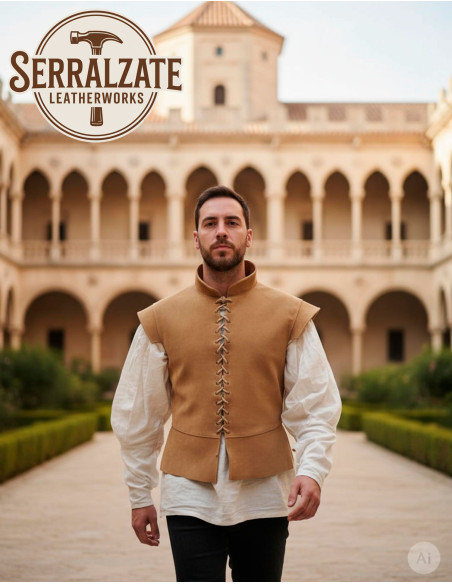 Jupe medievale et renaissance en cuir...