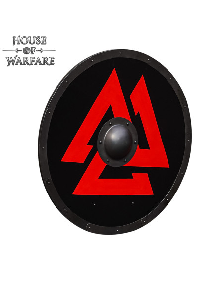 Bouclier viking rond en bois modèle...