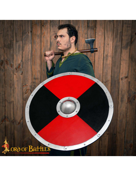 Bouclier viking de combat en bois...