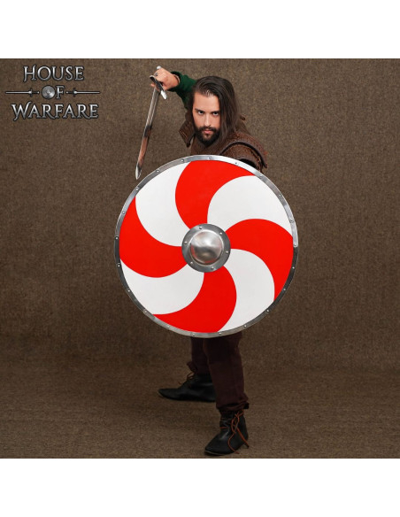 Bouclier médiéval de guerrier viking,...