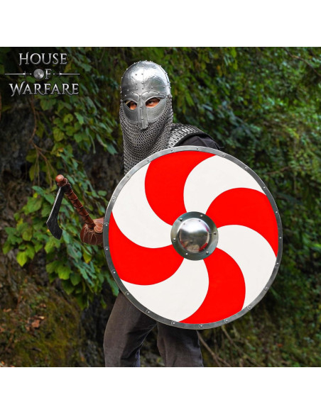 Bouclier médiéval de guerrier viking,...