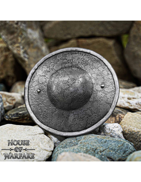 Bouclier médiéval rond en acier,...