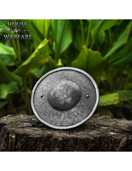 Bouclier médiéval rond en acier,...