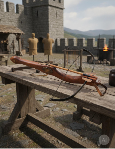 Arbalète médiévale, 60 cm.