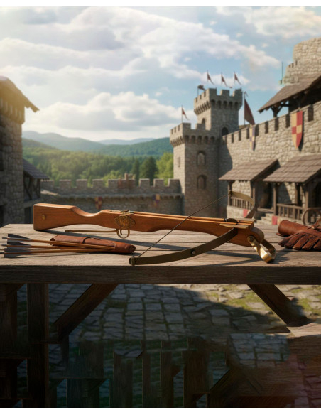 Arbalète médiévale, 82 cm.