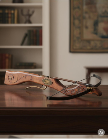 Arbalète médiévale à tête de cerf, 60...