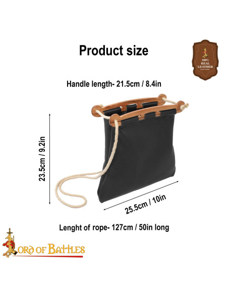 Sac viking modèle Hedeby en cuir...