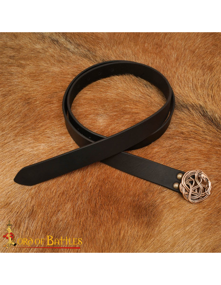 Ceinture médiévale en cuir avec...