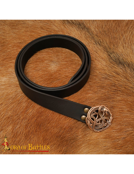 Ceinture médiévale en cuir avec...