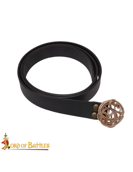 Ceinture médiévale en cuir avec...