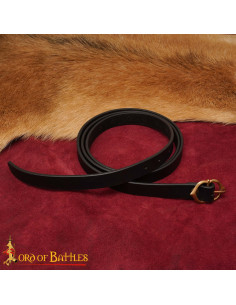 Ceinture médiévale en cuir avec boucle en bronze 2