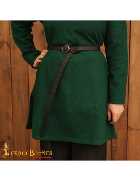 Ceinture médiévale en cuir avec...