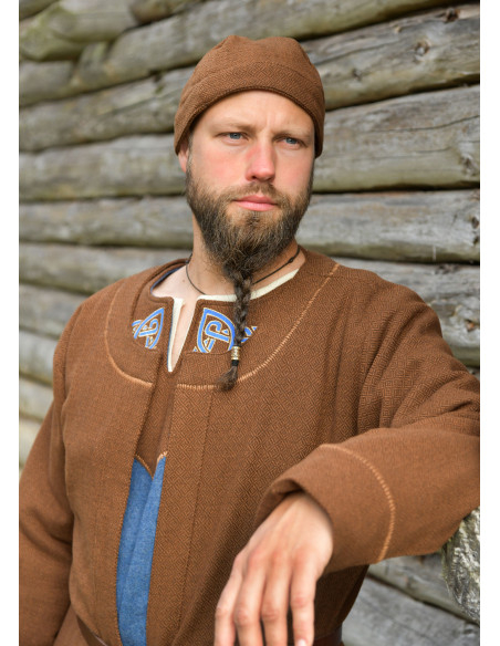 Authentique Bonnet Viking en Laine...
