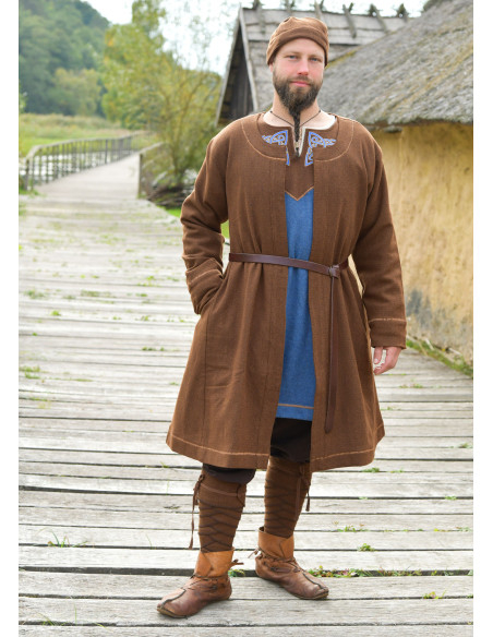 Bandes Vikinges en Laine Marron à...