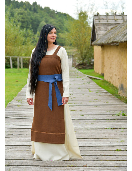 Ceinture viking en laine bleue pour...