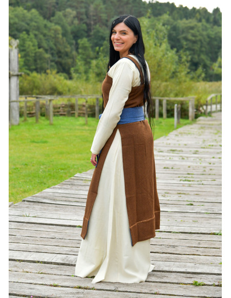 Ceinture viking en laine bleue pour...